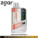 Zgar Supernova 30k Disposable Vape Watermelon Bubblegum Flavors