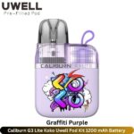 Caliburn G3 Lite Koko Uwell Pod Kit Graffiti Purple