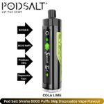 Pod Salt Shisha 8000 Puffs 3Mg Cola Lime