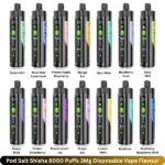 Pod Salt Shisha 8000 Puffs 3Mg Disposable
