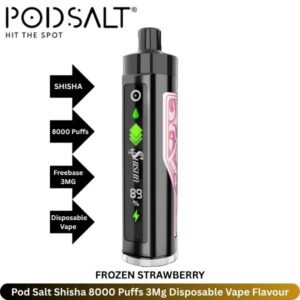 Pod Salt Shisha 8000 Puffs 3Mg Frozen Strawberry