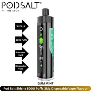 Pod Salt Shisha 8000 Puffs 3Mg Gum Mint