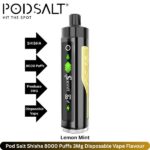 Pod Salt Shisha 8000 Puffs 3Mg Lemon Mint
