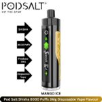Pod Salt Shisha 8000 Puffs 3Mg Mango Ice