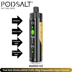 Pod Salt Shisha 8000 Puffs 3Mg Mango Ice