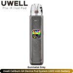 Uwell Caliburn G4 Device Pod System Gunmetal Grey