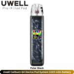 Uwell Caliburn G4 Device Pod System Polar Black