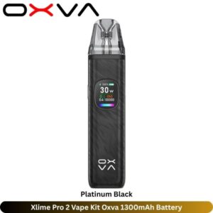 Xlime Pro 2 Vape Kit Platinum Black Oxva 1300mAh Battery