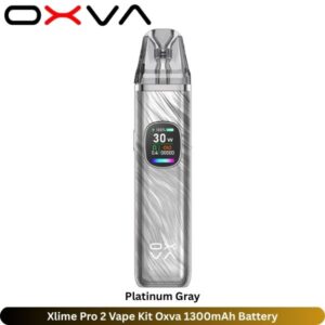 Xlime Pro 2 Vape Kit Platinum Gray Oxva 1300mAh Battery