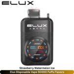 Elux Disposable Vape 50000 Puffs Strawberry Watermelon Ice Flavors