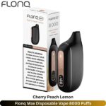 Flonq Max Disposable Vape 8000 Puffs Cherry Peach Lemon