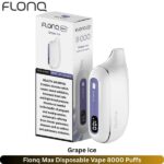 Flonq Max Disposable Vape 8000 Puffs Grape Ice