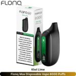 Flonq Max Disposable Vape 8000 Puffs Kiwi Lime