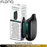 Flonq Max Disposable Vape 8000 Puffs Passion Fruit Guava