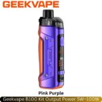 Geekvape B100 Kit Pink Purple Output Power 5W~100W