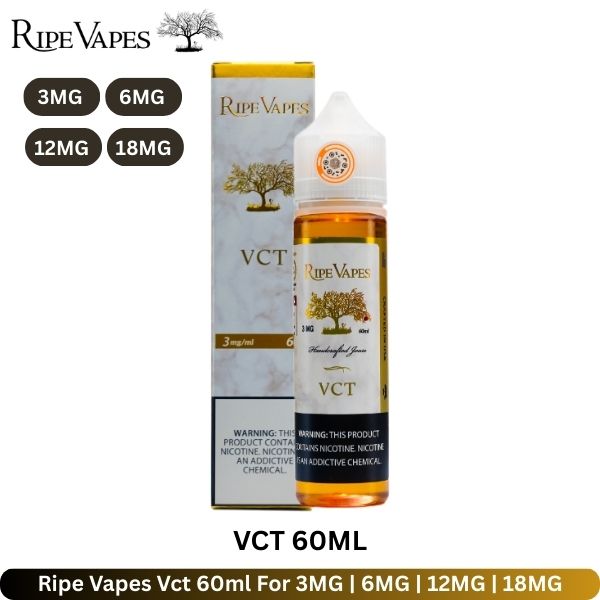 Ripe Vapes Vct 60ml For 3MG | 6MG | 12MG | 18MG