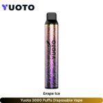 Yuoto 3000 Puffs Grape Ice Disposable Vape