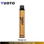 Yuoto 3000 Puffs Mango Ice Disposable Vape