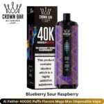 Al Fakher 40000 Puffs Flavors Blueberry Sour Raspberry Disposable Vape