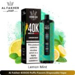 Al Fakher 40000 Puffs Flavors Lemon Mint Disposable Vape
