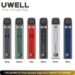 CALIBURN G3 Pod System Vape Kit GREAT TO GRAND