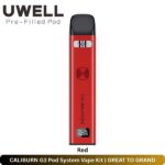 CALIBURN G3 Pod System Vape Kit Red