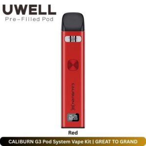 CALIBURN G3 Pod System Vape Kit Uwell Vape Kit in UAE - Uaevapershop in Dubai CALIBURN G3 Pod System Vape Kit Red