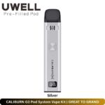 CALIBURN G3 Pod System Vape Kit Silver