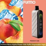 Fummo Nova Alpha Power 50k Puffs Peach Ice