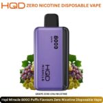 Hqd Miracle 8000 Puffs Flavours Grape