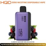 Hqd Miracle 8000 Puffs Flavours _Blueberry Raspberry