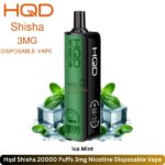 Hqd Shisha 20000 Puffs Ice Mint 3mg Nicotine