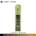 Lost Vape Ursa Art Pod System Kit Lime Green 800mah