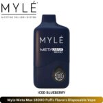 Myle Meta Max 18000 Puffs Flavors Iced Blueberry