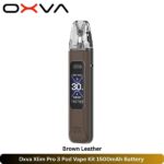 Oxva Xlim Pro 3 Pod Vape Kit Brown Leather