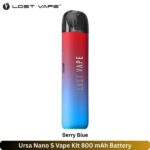 Ursa Nano S Vape Kit Berry Blue 800 mAh Battery
