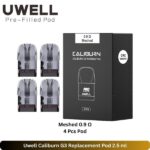 Uwell Caliburn G3 Replacement Pod Meshed 0.9 Ω 4 Pcs Pod