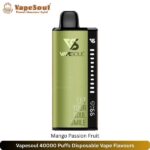 Vapesoul 40000 Puffs Disposable Vape Flavours Mango Passion Fruit