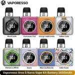 Vaporesso Xros 5 Nano Vape Kit Battery 1600mAh