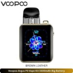 Voopoo Argus P3 Vape Kit 1500mAh Brown Leather