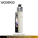 Voopoo Drag X3 Vape Kit Champagne Golden