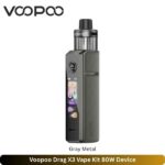 Voopoo Drag X3 Vape Kit Gray Metal