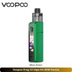 Voopoo Drag X3 Vape Kit Moss Green