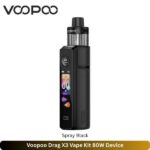 Voopoo Drag X3 Vape Kit Spray Black