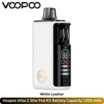 Voopoo Vrizz 2 30w Pod Kit White Leather