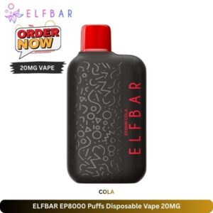 ELFBAR EP8000 Puffs Disposable Vape 20MG - Uaevapershop in Dubai ELFBAR EP8000 Puffs Disposable Vape 20MG Cola