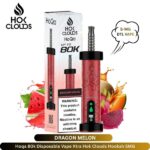 Hoqa 80k Disposable Vape Xtra Hok Clouds Hookah Dragon Melon