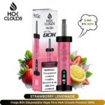 Hoqa 80k Disposable Vape Xtra Hok Clouds Hookah Strawberry Lemonade