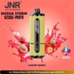 Jnr Shisha Storm 52k Puffs Disposable Vape Strawberry Cherry