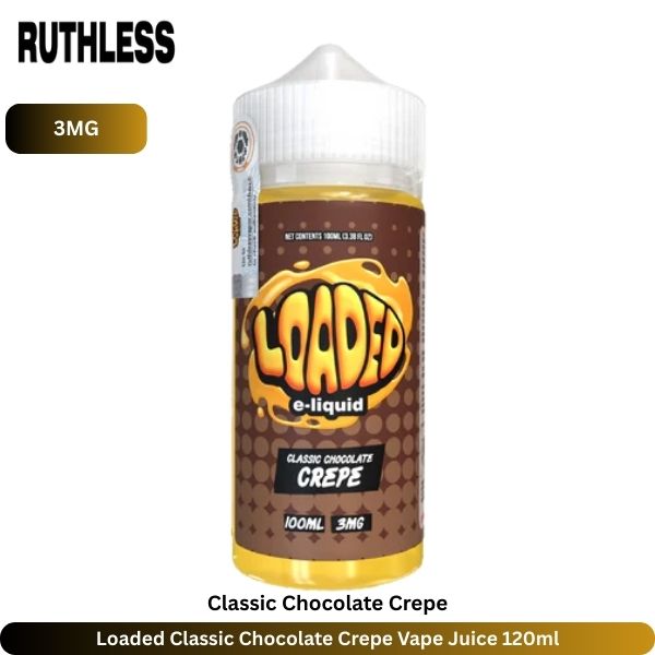 Loaded Classic Chocolate Crepe Vape Juice 120ml